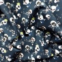 Tissu popeline coton bio Skull : 9.50€