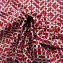 Tissu popeline coton   red summer : 8.50€