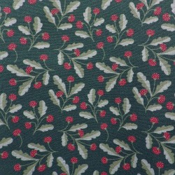 Tissu coton bio Houx : 9.50€