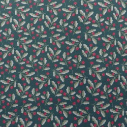 Tissu coton bio Houx : 9.50€
