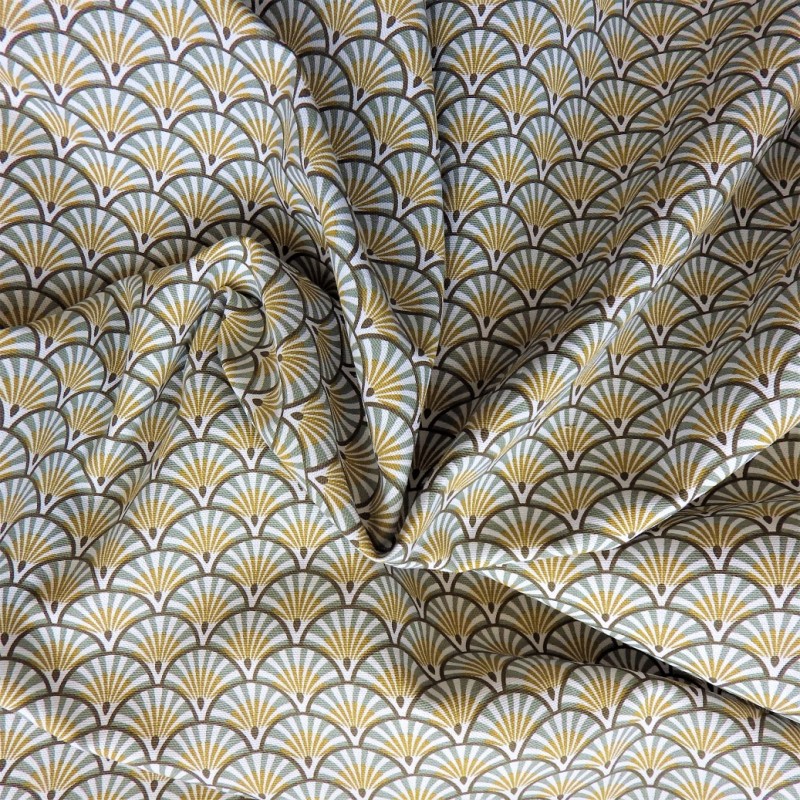 Tissu coton natté à éventail: 11.70€