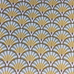 Tissu coton natté à éventail: 11.70€