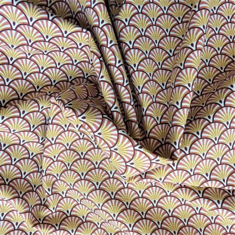 Tissu coton natté à éventail: 11.70€