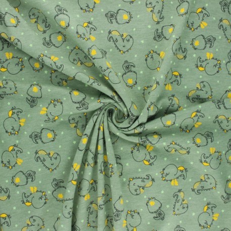 Tissu jersey à dragons :  13.50€