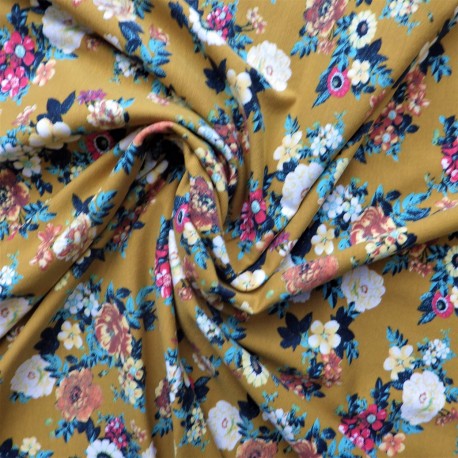 Tissu jersey à fleurs: 11.85€