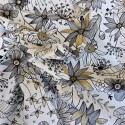 Tissu coton natté à fleurs: 15.70€