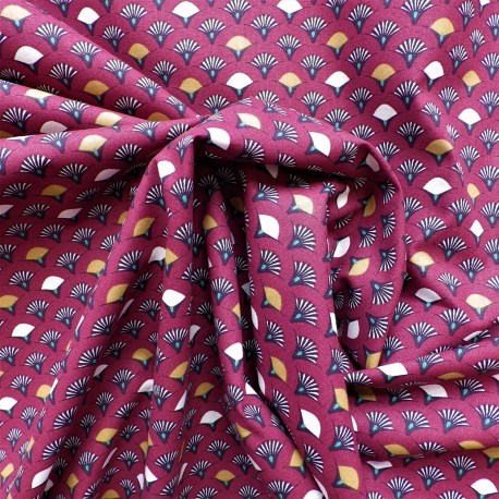 Tissu coton à éventails : 7.95€