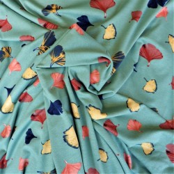 Tissu jersey viscose à Ginkgo : 11.85€