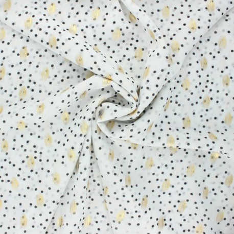 tissu mousseline à lurex : 8.90€