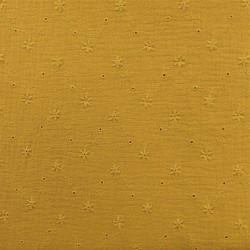 Tissu double gaze brodé: 13.50€