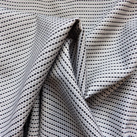 Tissu jacquard pointilliste : 14.50€