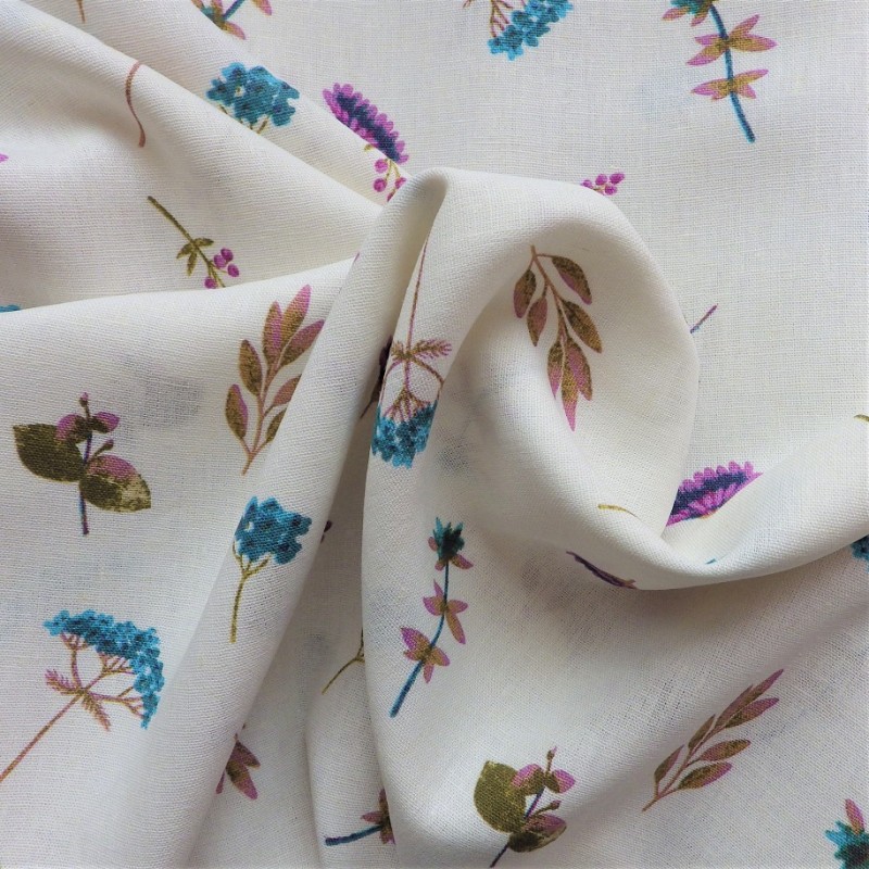 Tissu lin polyester : 11.85€