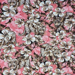 Tissu jersey panthère : 11.85€