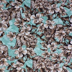 Tissu viscose panthère : 11.85€