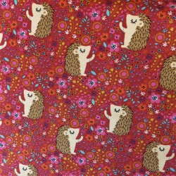 Tissu jersey coton hérisson : 11.85€