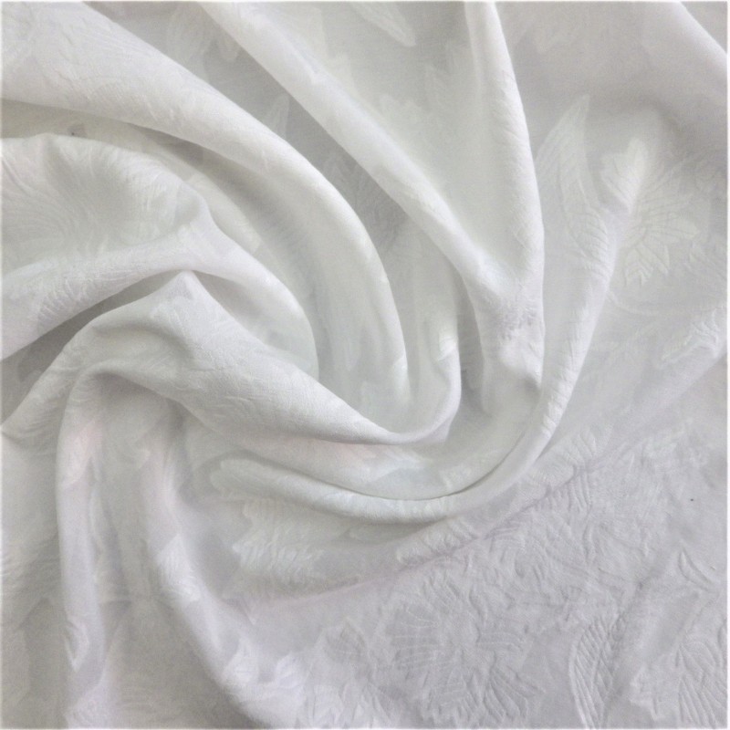 Tissu voile façonné à fleurs : 13.80€