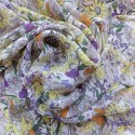 Tissu voile imprimé à lurex : 12.60€