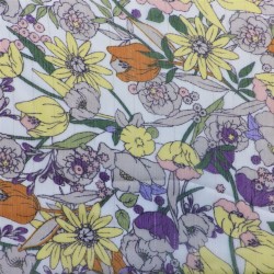 Tissu voile imprimé à lurex : 12.60€