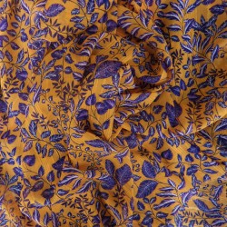 Tissu voile imprimé à fil lurex: 11.80€