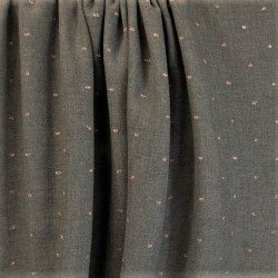 Tissu twill viscose cuivré : 14.85€