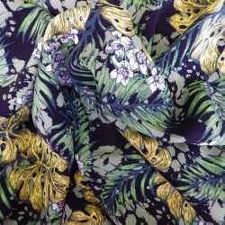 Tissu viscose flowers